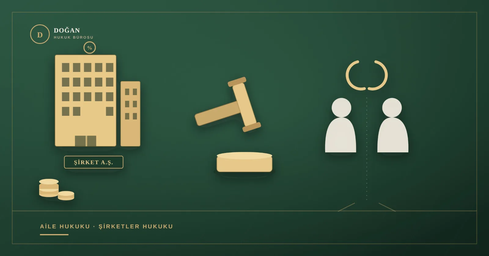Boşanmada mal kaçırma ve ihtiyati tedbir konusunu simgeleyen adalet terazisi görseli