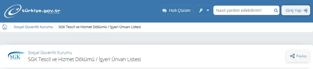 e-Devlet SGK Tescil ve Hizmet Dökümü hizmeti: hizmet tespiti davası öncesi eksik dönemlerin kontrolü