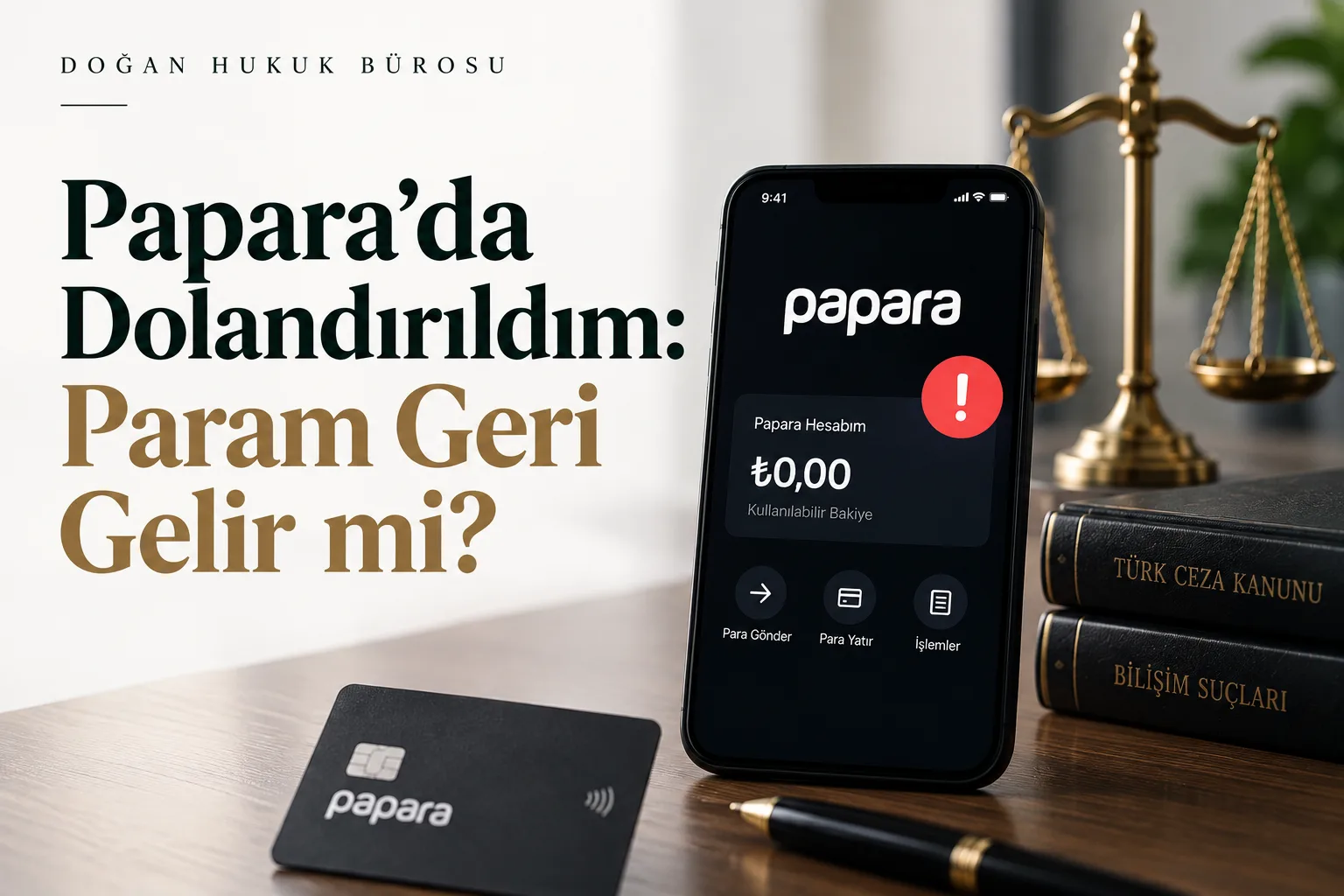 Papara'da dolandırıldım, param geri gelir mi